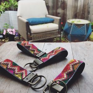 Keychain wristlet key fob tribal fob key